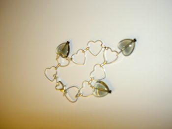 Black Pearl, Heart, armband i gruppen Armband hos Anna Veronica Design Collection (AR0132)