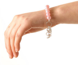 Rose, 50/50 Pink, Armband i gruppen Armband hos Anna Veronica Design Collection (AR0143)