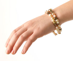 Chocolate & Vanilla, Swirl, Armband i gruppen Armband hos Anna Veronica Design Collection (AR0146)