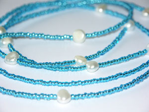 Sophia, halsband, turkos i gruppen Halsband hos Anna Veronica Design Collection (HA0101)