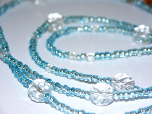 Aqua, Diamond, halsband i gruppen Halsband hos Anna Veronica Design Collection (HA0126)