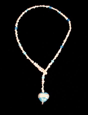 A Heart For You, Turquoise, halsband i gruppen Halsband hos Anna Veronica Design Collection (HA0148)