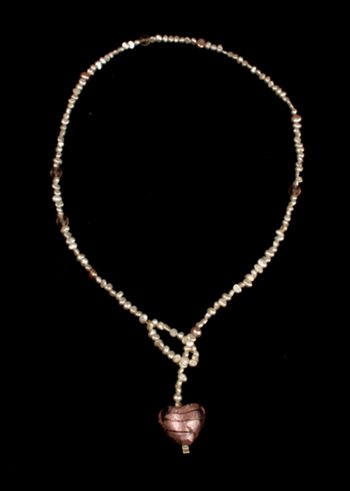 A Heart For You, Pink, halsband i gruppen Halsband hos Anna Veronica Design Collection (HA0149)