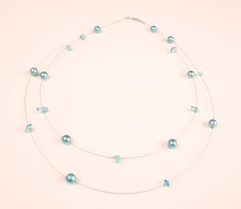 Aqua, halsband i gruppen Halsband hos Anna Veronica Design Collection (HA0157)
