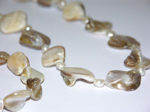 Ocean, Shell, halsband + armband i gruppen Halsband hos Anna Veronica Design Collection (SA000002)