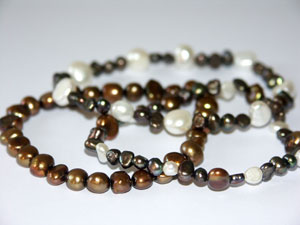 Hot Chocolate, 3 x armband i gruppen Set hos Anna Veronica Design Collection (SA000005)