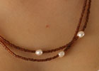 Sophia, halsband, brun